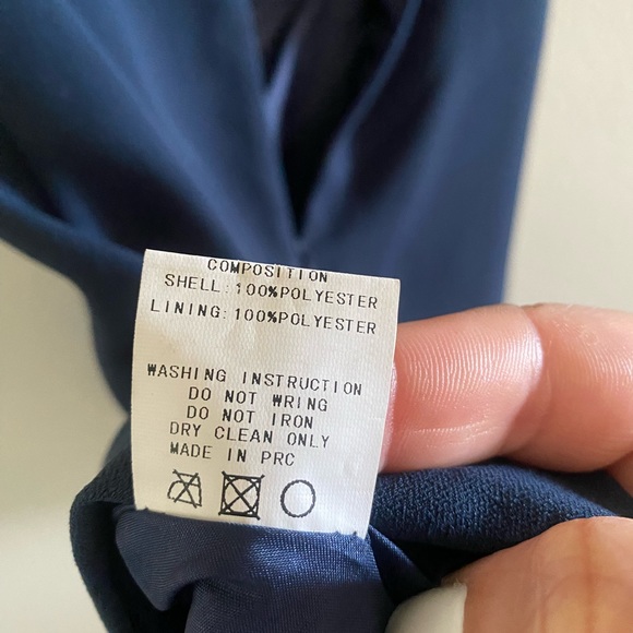 Blaque Label Women Sleeveless A-Line Dress Navy Blue Size Small - Picture 7 of 9